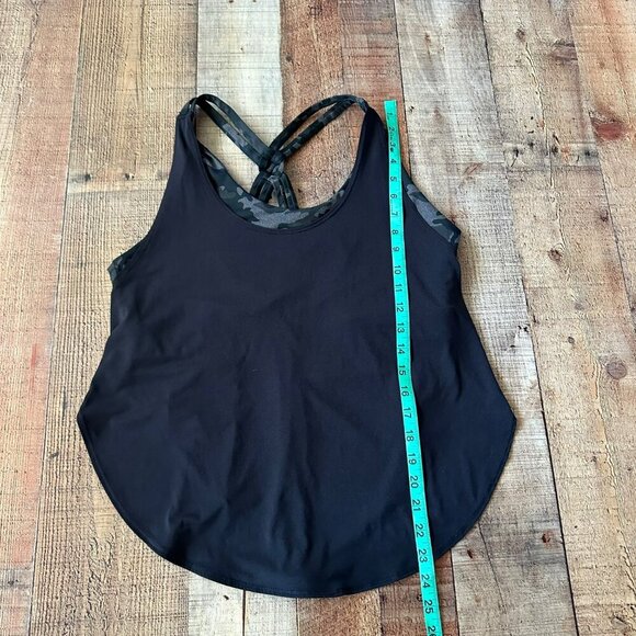 Womens Camo Racerback Tank Top Giselle Powertouch Light Performance Swing Tank - Picture 3 of 5